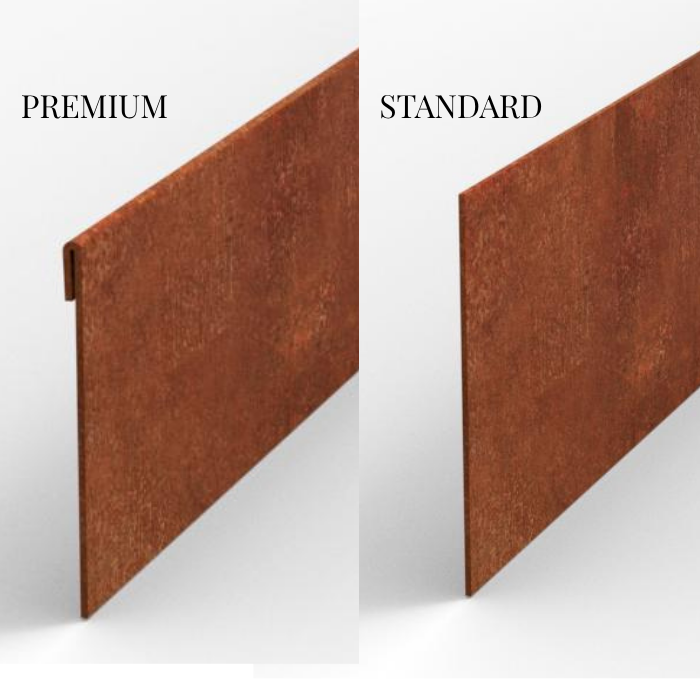 Bordure de jardin en acier Corten